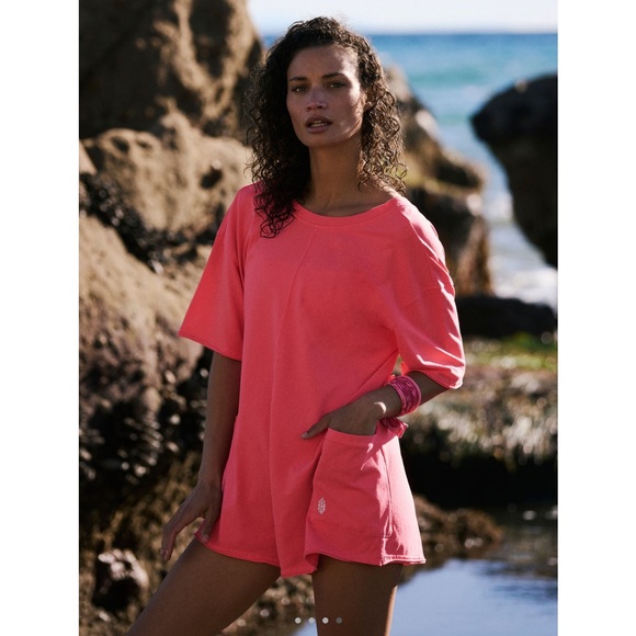 Free People hot shot tee romper❤️❤️❤️❤️ - Picture 2 of 12